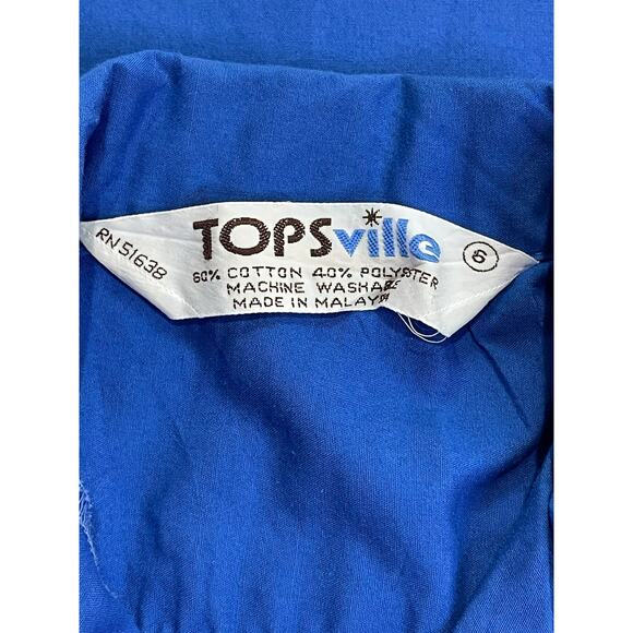 Vintage Topsville Boys Button-Up Shirt – Dark Blue – Size 6 – Made in Malaysia - Picture 3 of 5